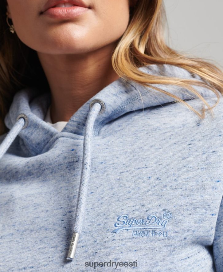 Superdry naised orgaanilisest puuvillast essentsiaalne logoga kapuuts B2LT46117 Riietus helesinine