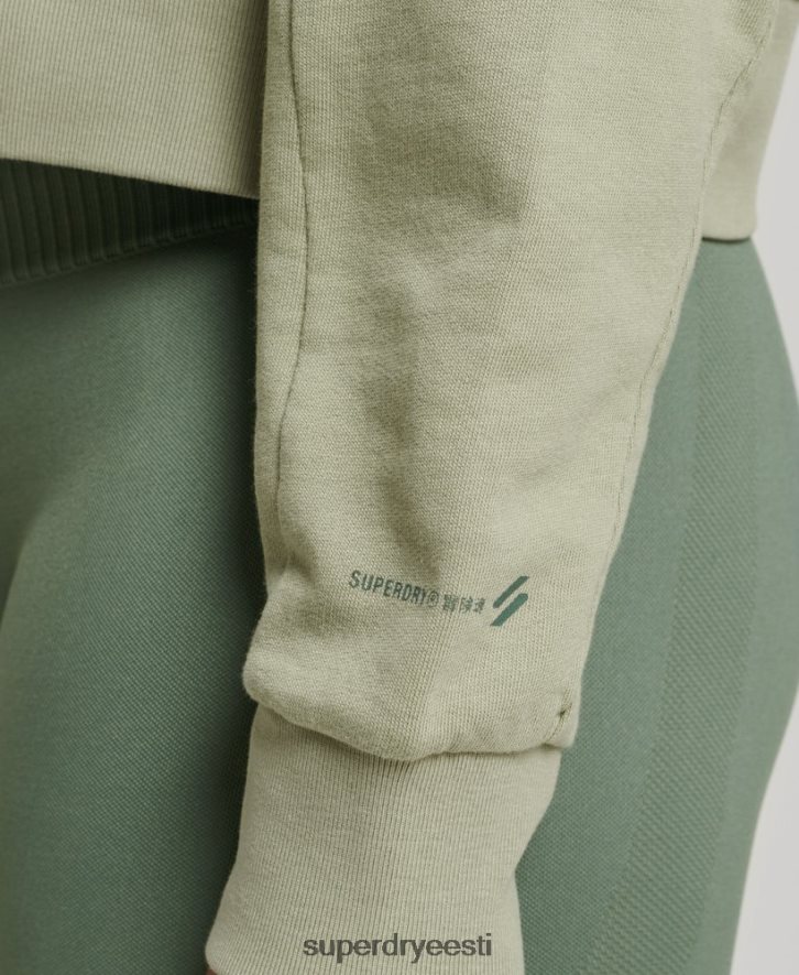 Superdry naised orgaanilisest puuvillast flex batwing crew dressipluus B2LT46031 Riietus roheline