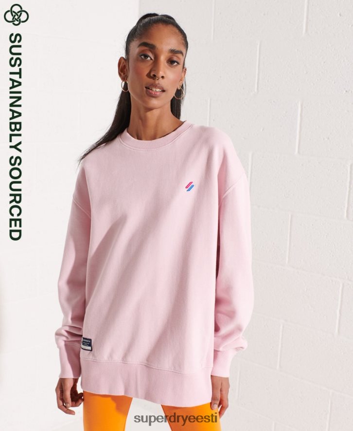 Superdry naised orgaanilisest puuvillast hädavajalik meeskonna dressipluus B2LT45792 Riietus roosa