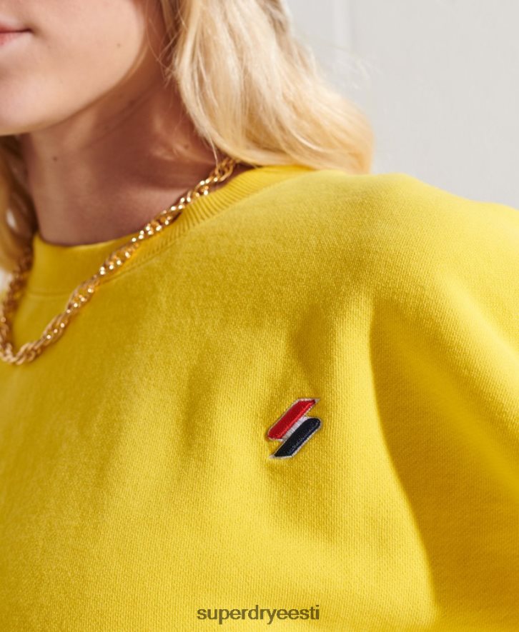 Superdry naised orgaanilisest puuvillast hädavajalik meeskonna dressipluus B2LT45822 Riietus kollane