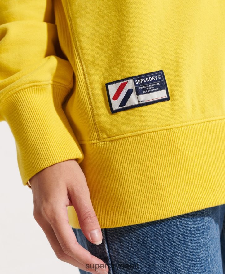 Superdry naised orgaanilisest puuvillast hädavajalik meeskonna dressipluus B2LT45822 Riietus kollane
