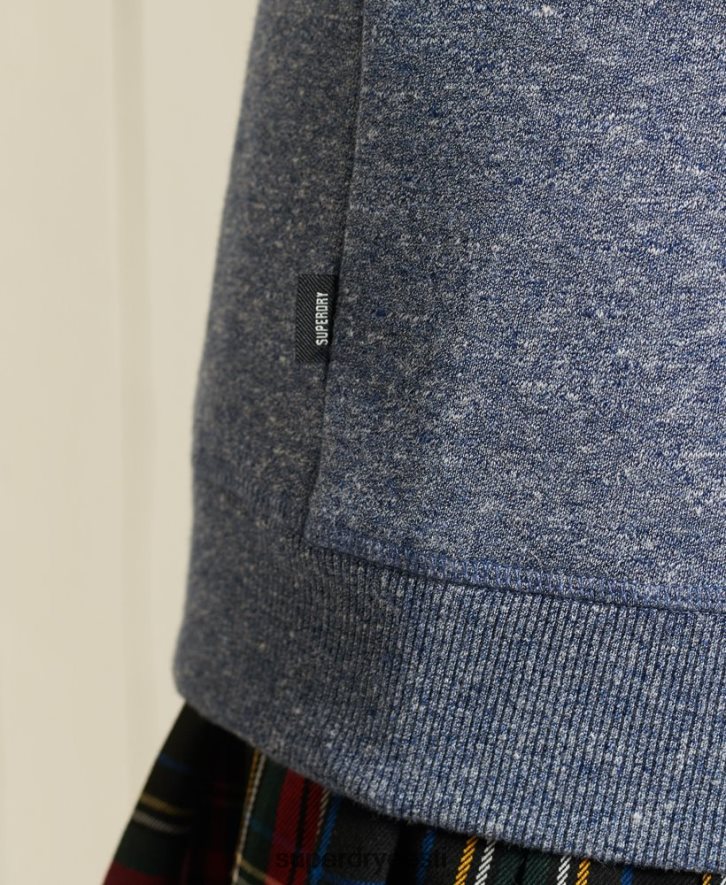 Superdry naised orgaanilisest puuvillast ülisuur vintage logoga dressipluus B2LT46160 Riietus sinine