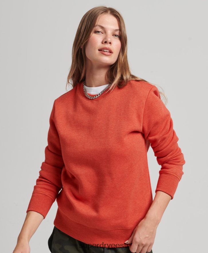 Superdry naised orgaanilisest puuvillast olulise logoga dressipluus B2LT45799 Riietus oranž