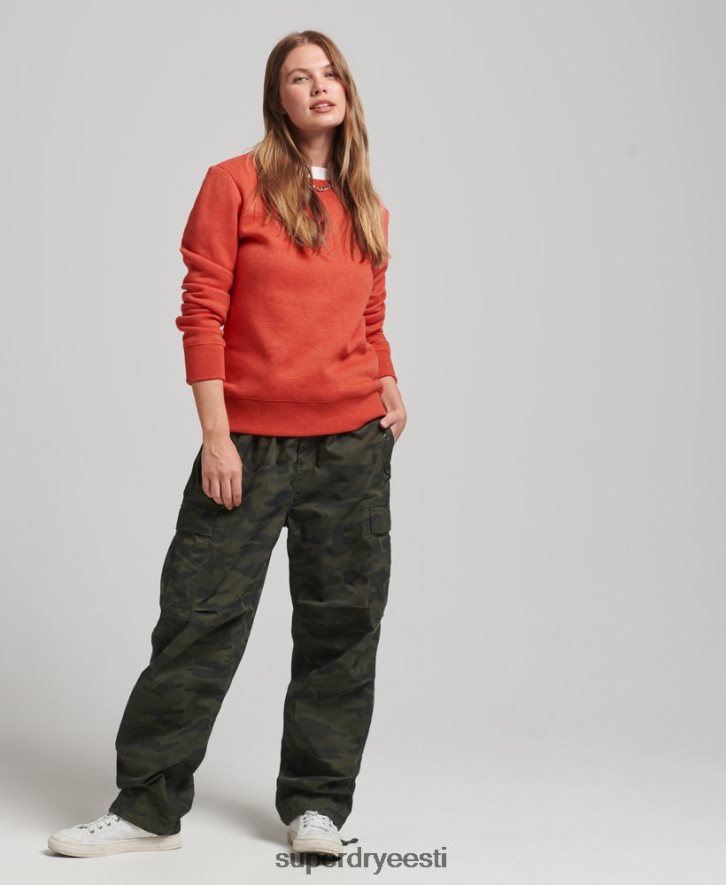 Superdry naised orgaanilisest puuvillast olulise logoga dressipluus B2LT45799 Riietus oranž