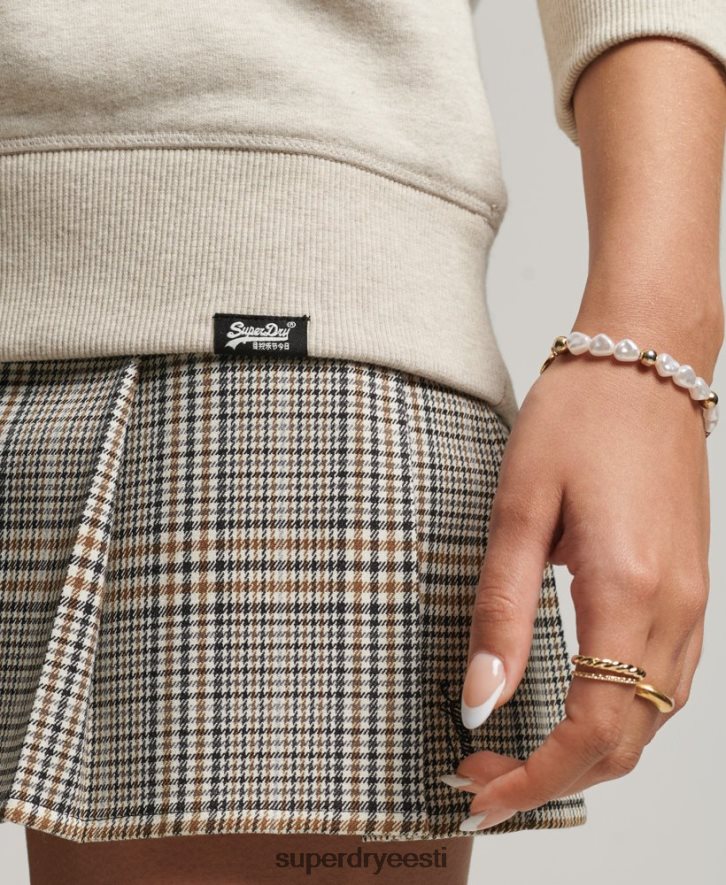 Superdry naised orgaanilisest puuvillast olulise logoga dressipluus B2LT46156 Riietus kreem