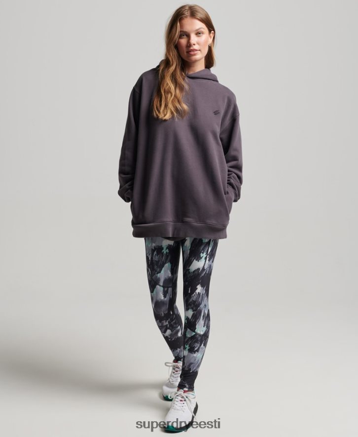 Superdry naised orgaanilisest puuvillast südamikuga ülisuur kapuuts B2LT46032 Riietus lilla