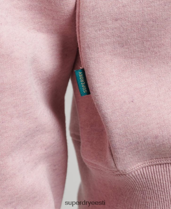 Superdry naised orgaanilisest puuvillast vintage logoga Henley dressipluus B2LT43404 Riietus roosa