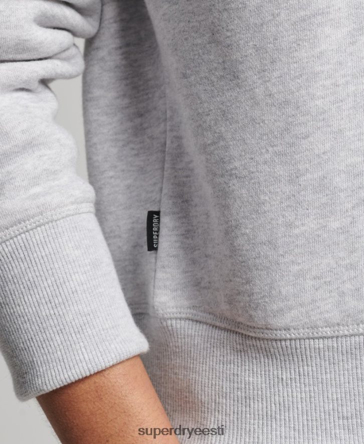 Superdry naised orgaanilisest puuvillast vintage logoga Henley dressipluus B2LT45883 Riietus helehall