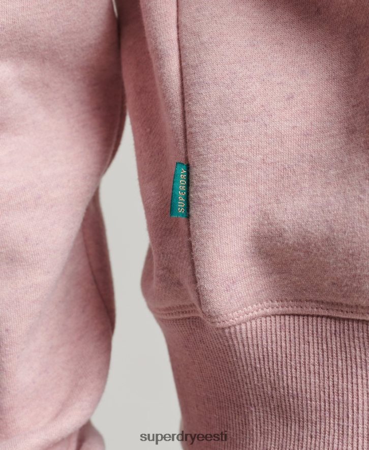 Superdry naised orgaanilisest puuvillast vintage logoga Henley dressipluus B2LT45886 Riietus roosa