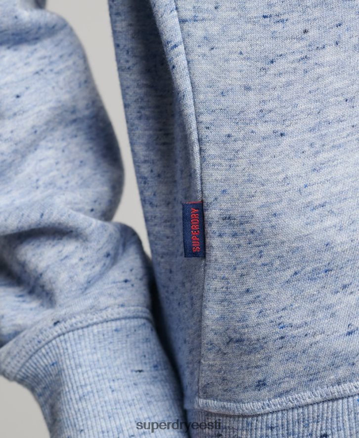 Superdry naised orgaanilisest puuvillast vintage logoga Henley dressipluus B2LT46711 Riietus helesinine