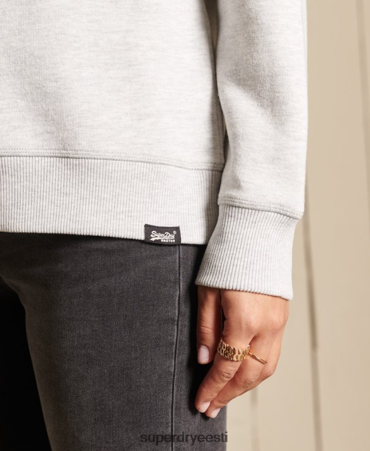 Superdry naised orgaanilisest puuvillast vintage logoga meeskonna dressipluus B2LT45800 Riietus helehall