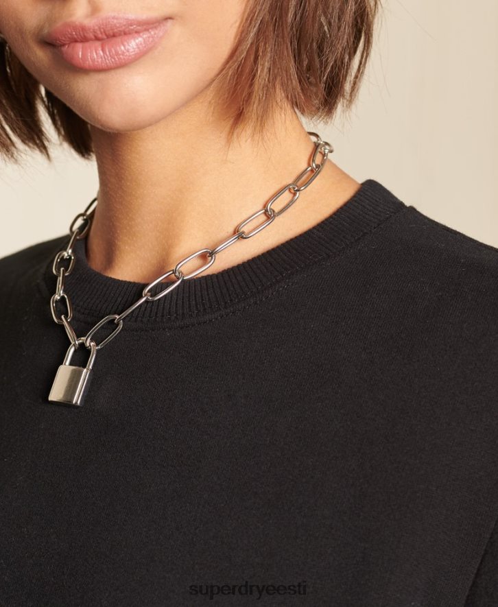 Superdry naised orgaanilisest puuvillast vintage logoga meeskonna dressipluus B2LT45814 Riietus must