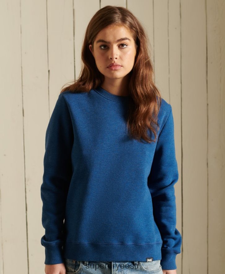 Superdry naised orgaanilisest puuvillast vintage logoga meeskonna dressipluus B2LT46092 Riietus sinine