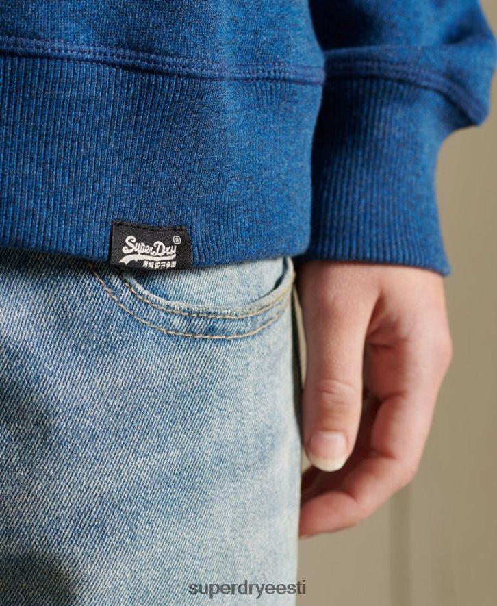 Superdry naised orgaanilisest puuvillast vintage logoga meeskonna dressipluus B2LT46092 Riietus sinine