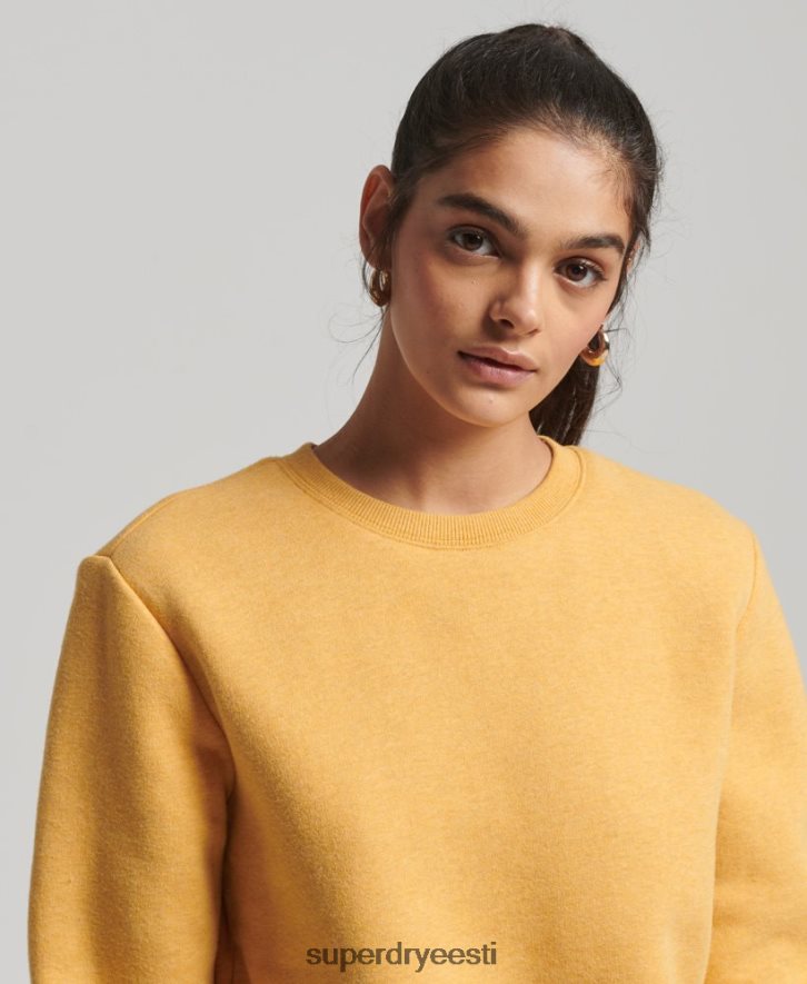 Superdry naised orgaanilisest puuvillast vintage meeskonna dressipluus B2LT45859 Riietus kollane