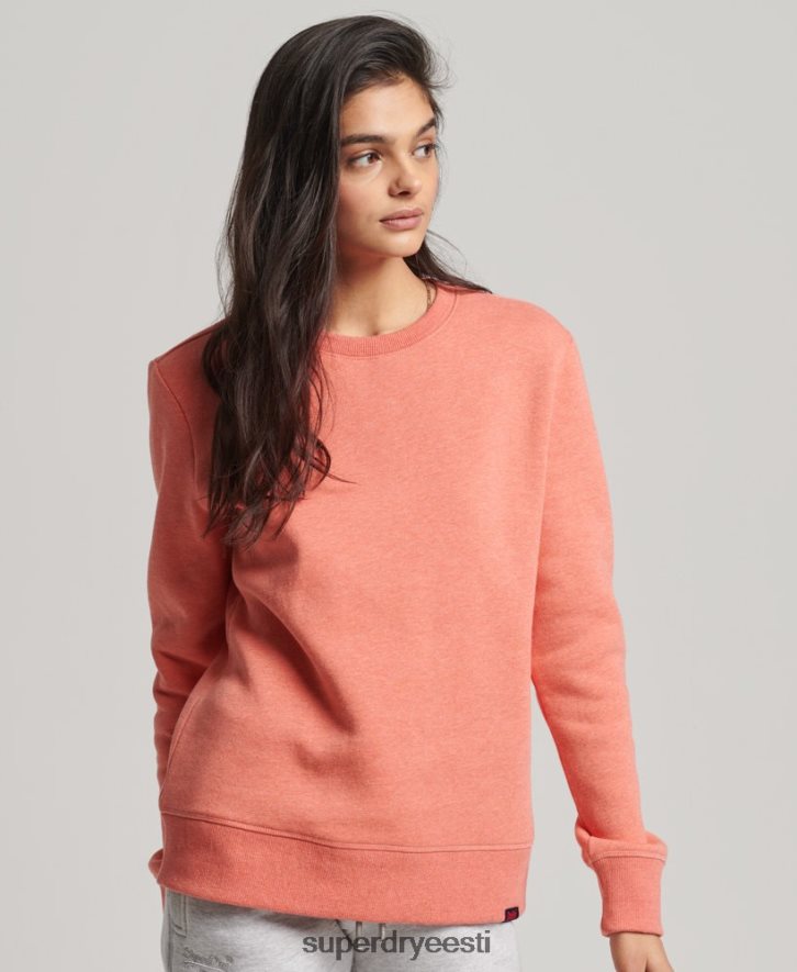 Superdry naised orgaanilisest puuvillast vintage meeskonna dressipluus B2LT45868 Riietus korallid