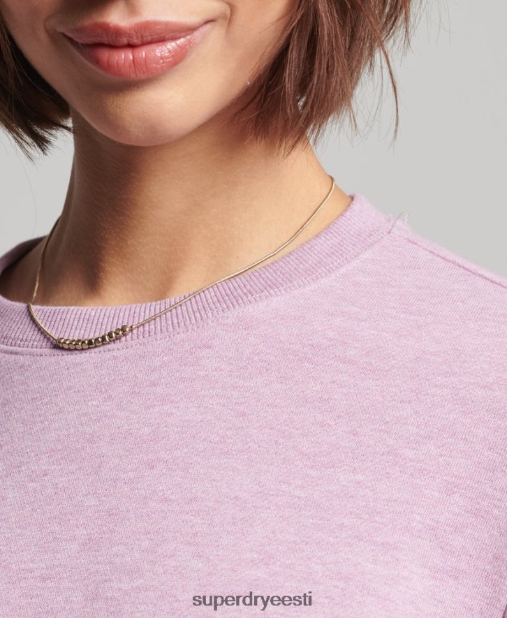 Superdry naised orgaanilisest puuvillast vintage meeskonna dressipluus B2LT45912 Riietus lilla