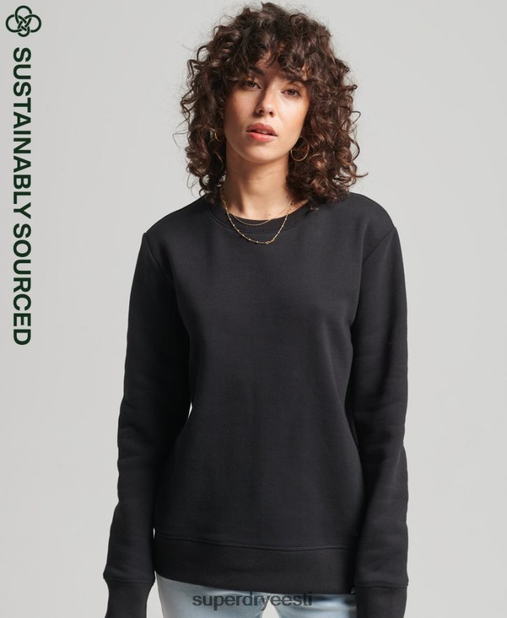 Superdry naised orgaanilisest puuvillast vintage meeskonna dressipluus B2LT45981 Riietus must