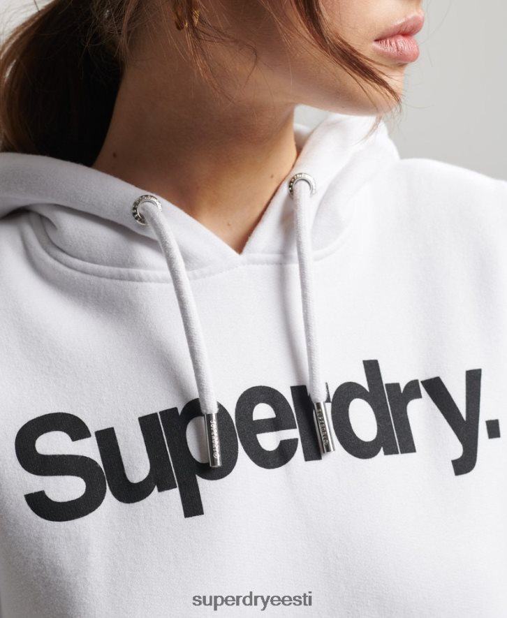 Superdry naised põhilogoga kapuuts B2LT43466 Riietus valge