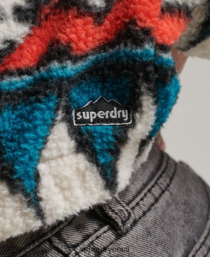 Superdry naised prinditud pool lukuga fliisist topp B2LT45785 Riietus mitu