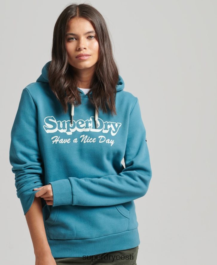 Superdry naised reisi kapuuts B2LT46081 Riietus roheline