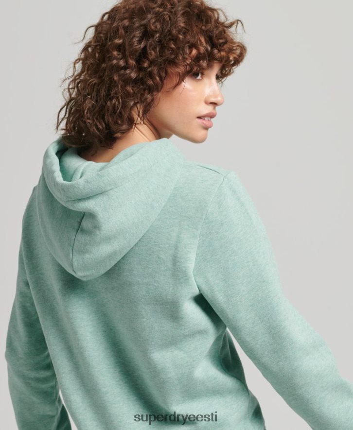 Superdry naised reljeefse graafilise logoga kapuuts B2LT45952 Riietus türkiissinine