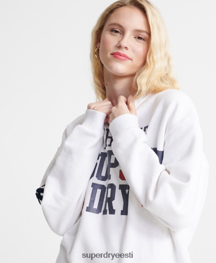 Superdry naised sdqb Authority Crew kaelaga dressipluus B2LT43510 Riietus valge