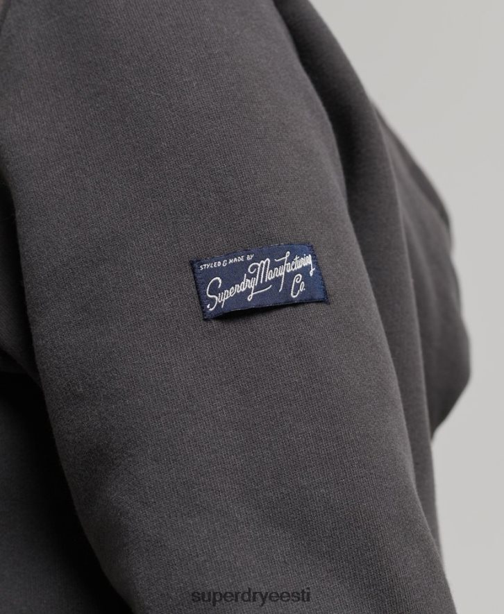 Superdry naised sisemine üleni trükitud tõmblukuga kapuuts B2LT46027 Riietus tumehall
