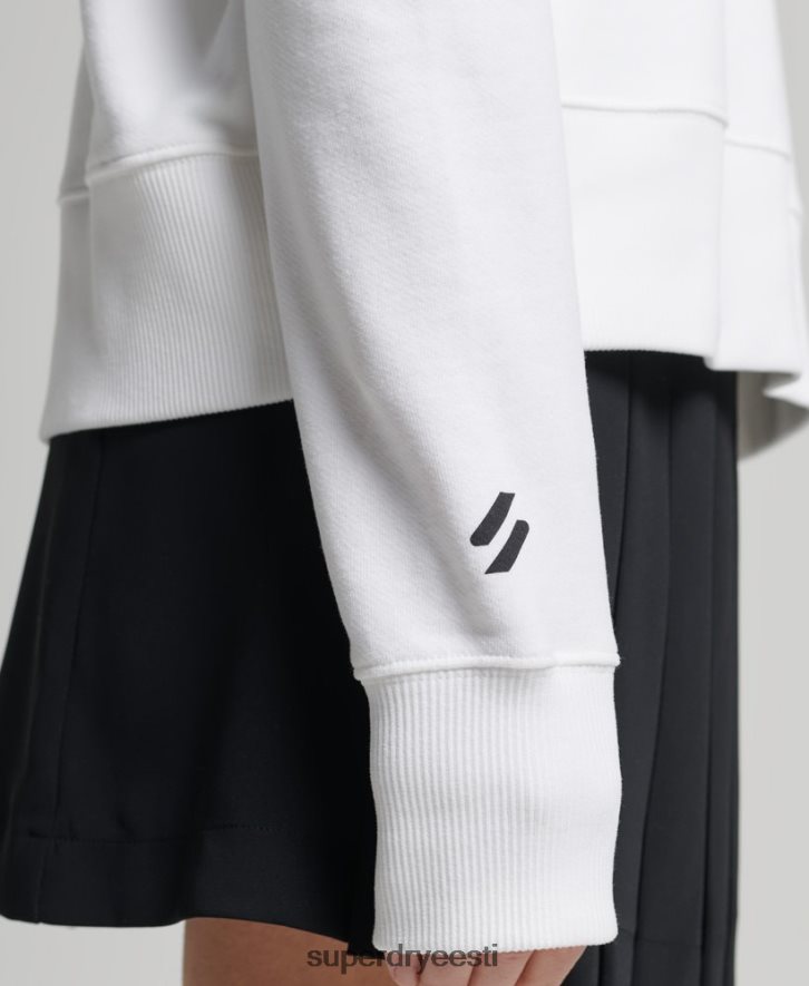 Superdry naised sport crop box hoodie B2LT45989 Riietus valge