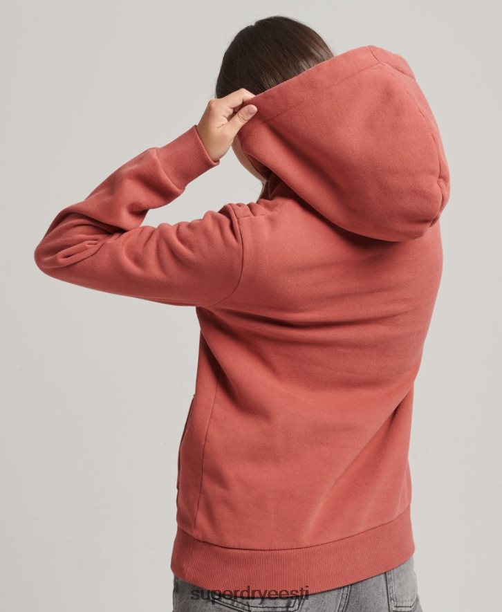 Superdry naised stsenaariumi stiilis kolledži kapuuts B2LT43398 Riietus oranž