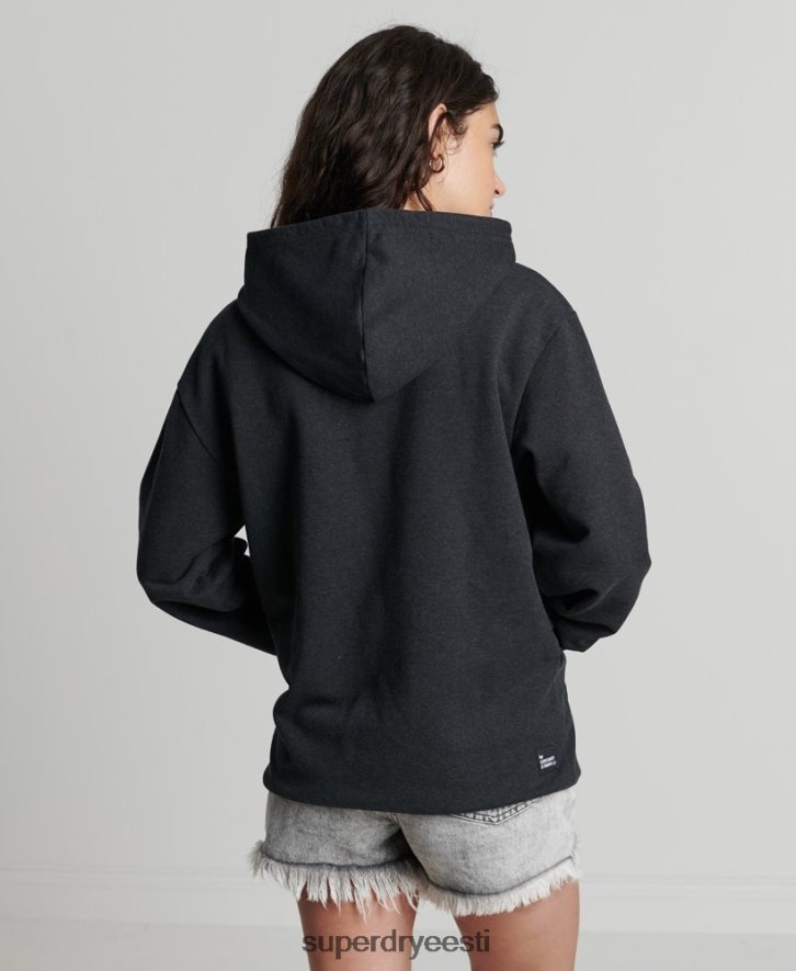 Superdry naised taaskasutatud mikro küljega kapuuts B2LT45974 Riietus must