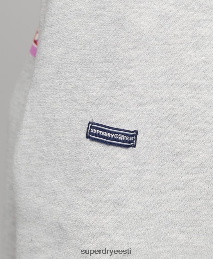 Superdry naised trade tab karbiga logoga dressipluus B2LT46028 Riietus helehall