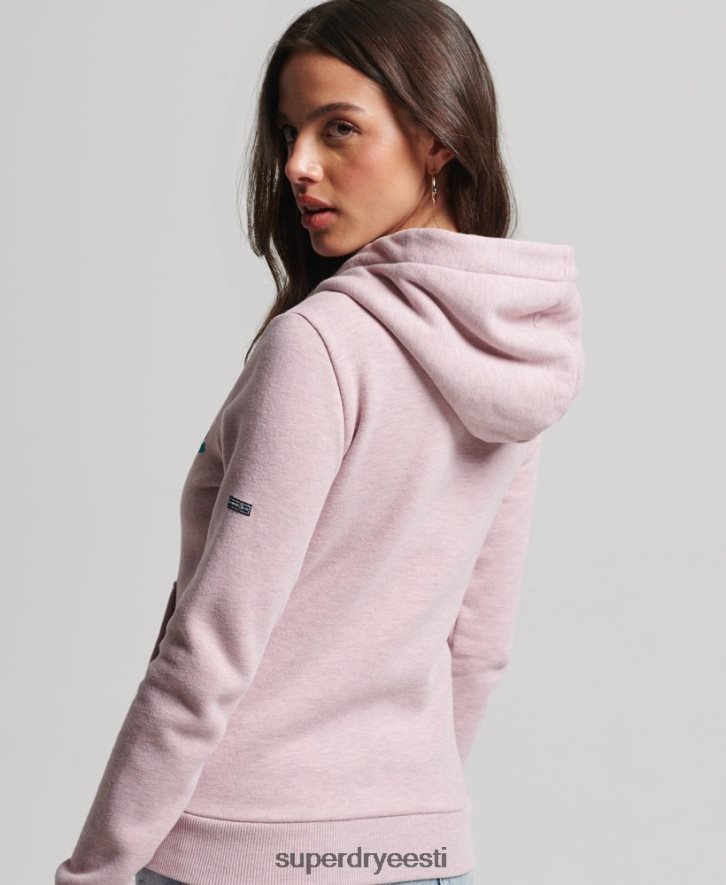 Superdry naised vintage cooper nostalgiline lukuga kapuuts B2LT43298 Riietus roosa