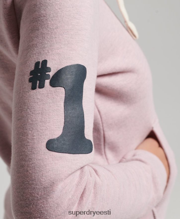 Superdry naised vintage cooper nostalgiline lukuga kapuuts B2LT43298 Riietus roosa