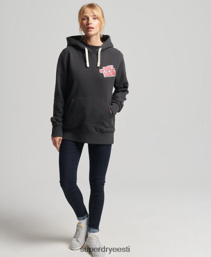 Superdry naised vintage crossing lines kapuuts B2LT43447 Riietus tumehall