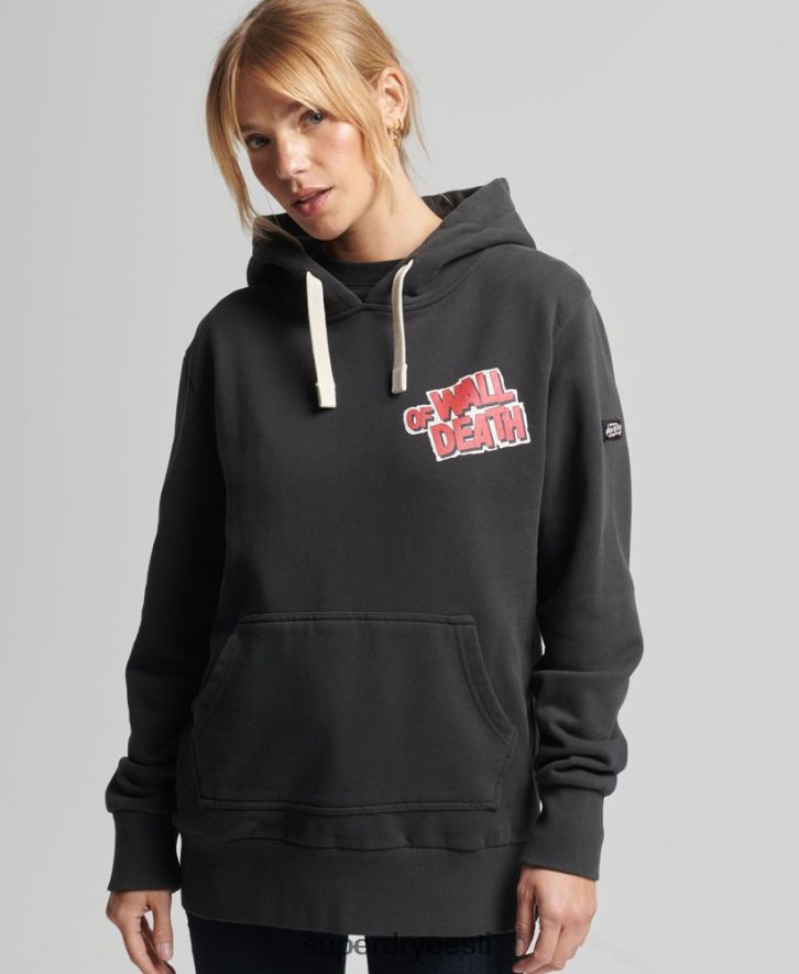 Superdry naised vintage crossing lines kapuuts B2LT43447 Riietus tumehall