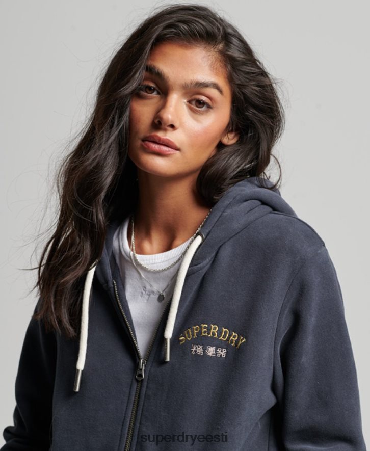 Superdry naised vintage kaubapoe lukuga kapuuts B2LT43310 Riietus must