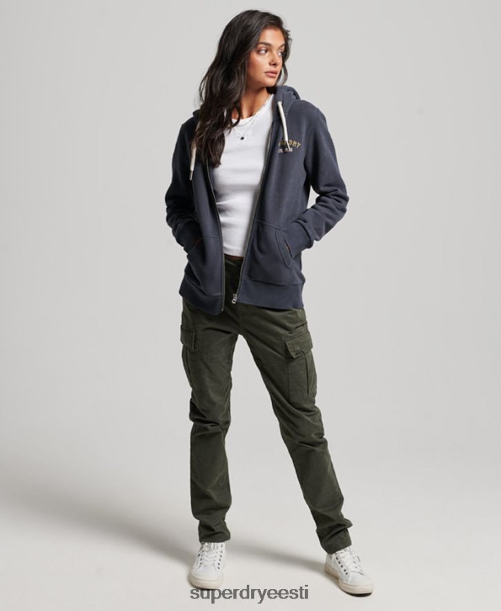 Superdry naised vintage kaubapoe lukuga kapuuts B2LT43310 Riietus must