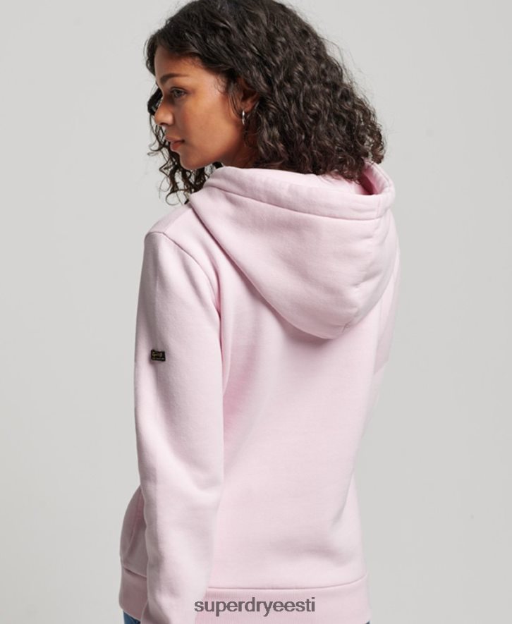 Superdry naised vintage logoga jutustav kapuuts B2LT42219 Riietus roosa