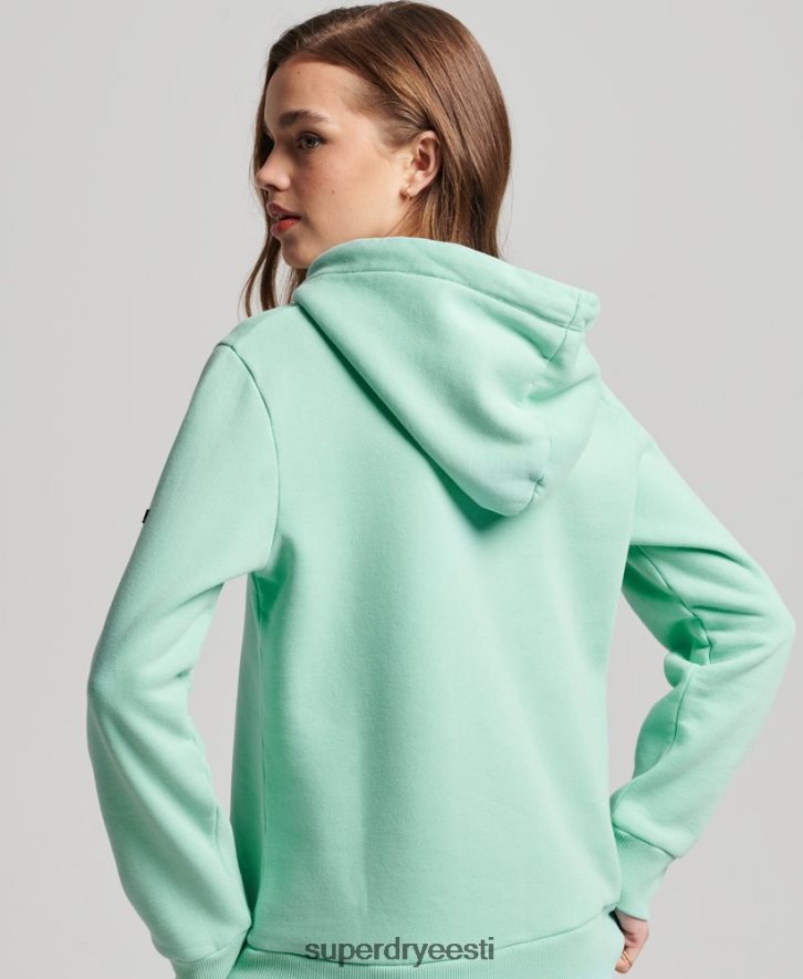 Superdry naised vintage logoga jutustav kapuuts B2LT42294 Riietus roheline