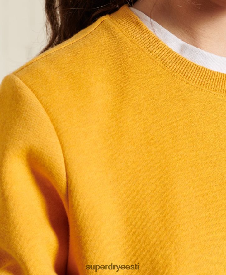 Superdry naised vintage logoga meeskonna dressipluus B2LT46084 Riietus kollane