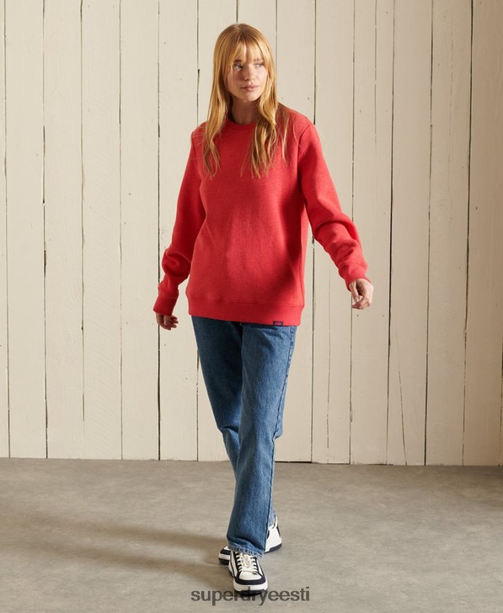 Superdry naised vintage logoga meeskonna dressipluus B2LT46086 Riietus punane