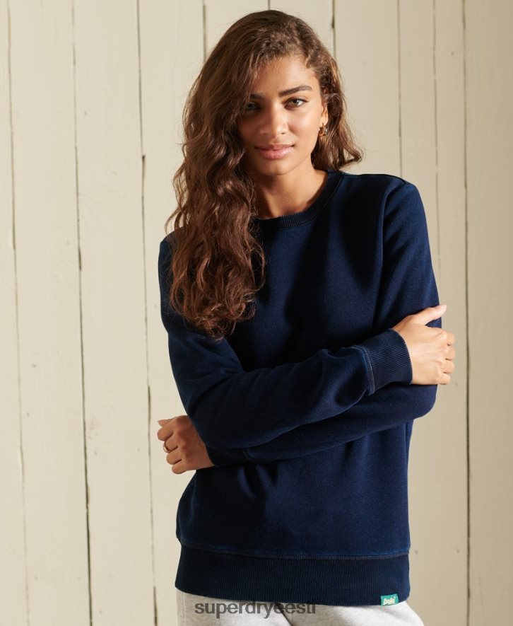 Superdry naised vintage logoga meeskonna dressipluus B2LT46120 Riietus tumesinine