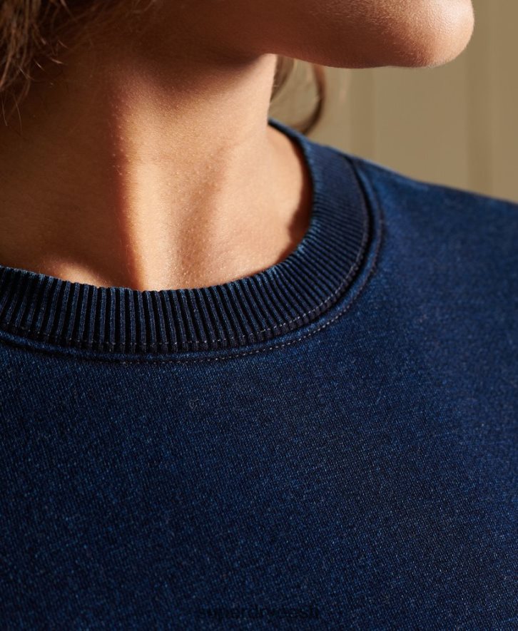 Superdry naised vintage logoga meeskonna dressipluus B2LT46120 Riietus tumesinine