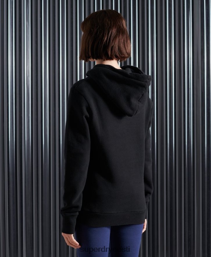 Superdry naised vintage logoga nyc fotokapuuts B2LT43503 Riietus must