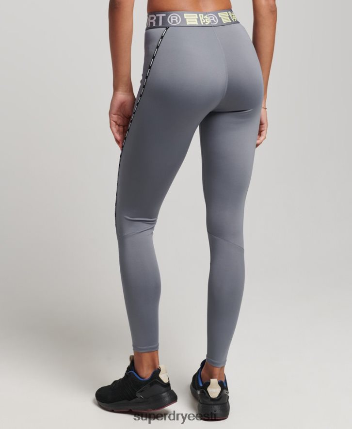 Superdry naised rongi kaubamärgiga elastsed kitsad retuusid B2LT44077 Riietus lilla