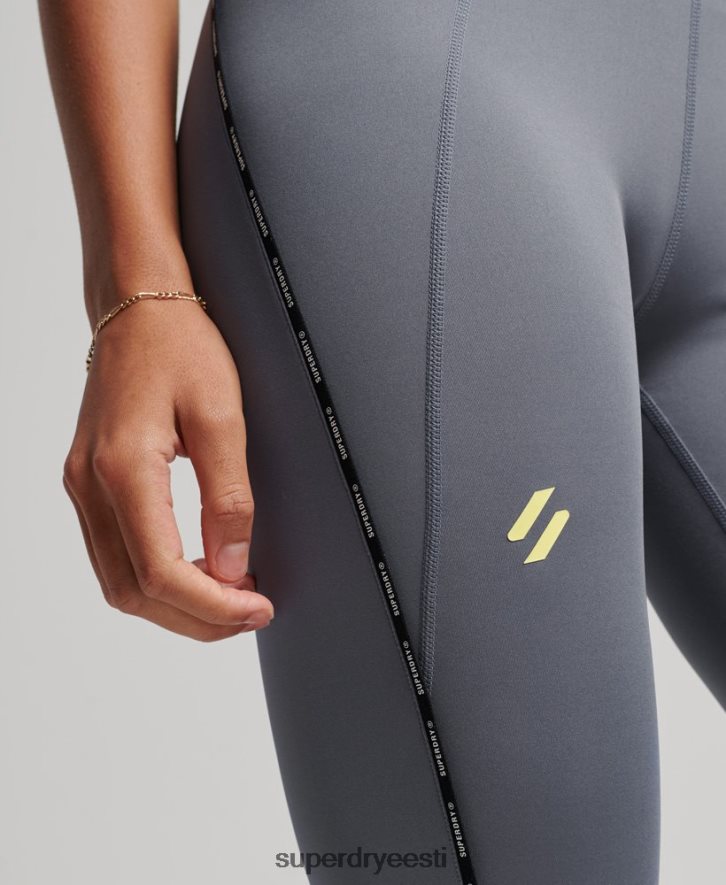 Superdry naised rongi kaubamärgiga elastsed kitsad retuusid B2LT44077 Riietus lilla