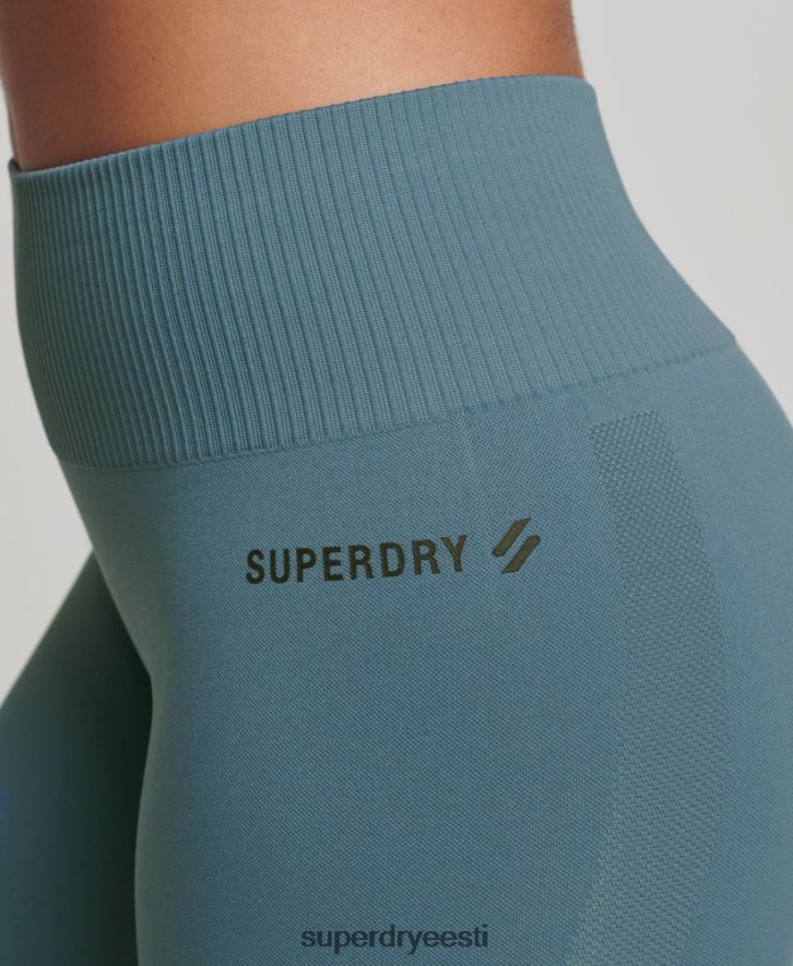 Superdry naised südamiku õmblusteta sukkpüksid B2LT44064 Riietus sinine