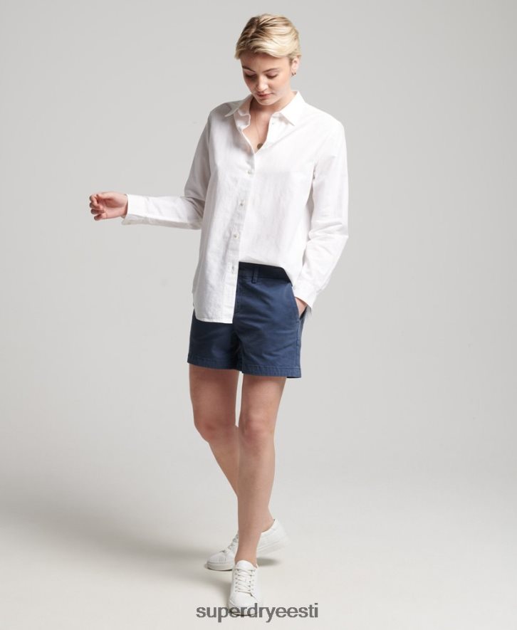 Superdry naised linane poiss-sõbra särk B2LT42963 Riietus valge