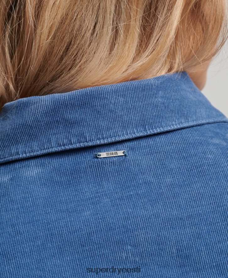 Superdry naised nöörist lääne särk B2LT43011 Riietus sinine